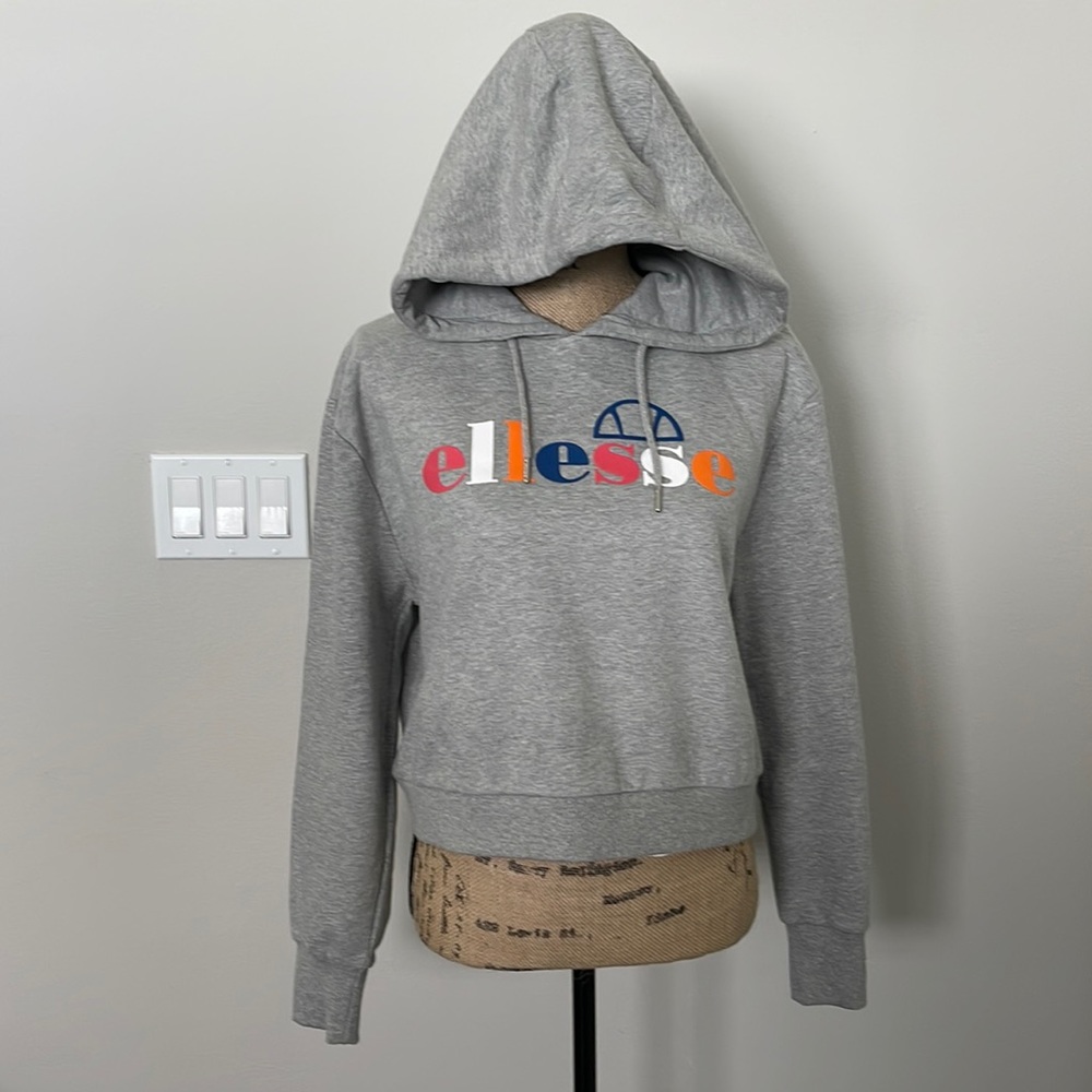 Ellesse Cropped Pullover Hoodie